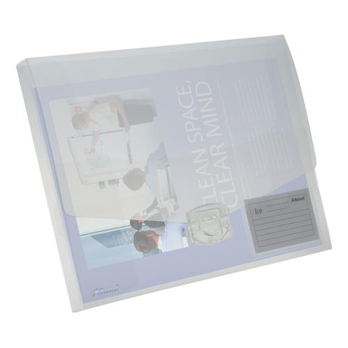 Rexel+Ice+Document+Box+Polypropylene+25mm+A4+Translucent+Clear+Ref+2102027+%5BPack+10%5D