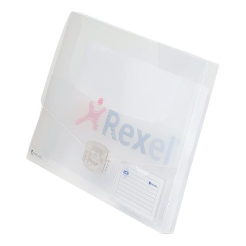 Rexel+Ice+Document+Box+Polypropylene+40mm+A4+Translucent+Clear+Ref+2102029+%5BPack+10%5D
