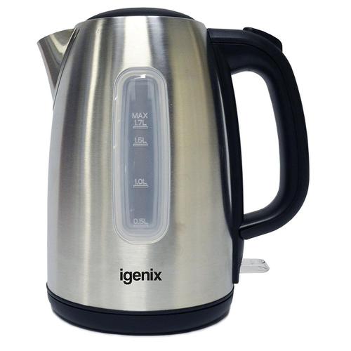 Igenix+Kettle+Cordless+2200W+1.7+Litre+Brushed+Stainless+Steel+Ref+IG7251