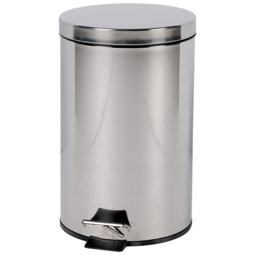 Pedal Bin with Removable Plastic Liner 12 Litre Stainless Steel