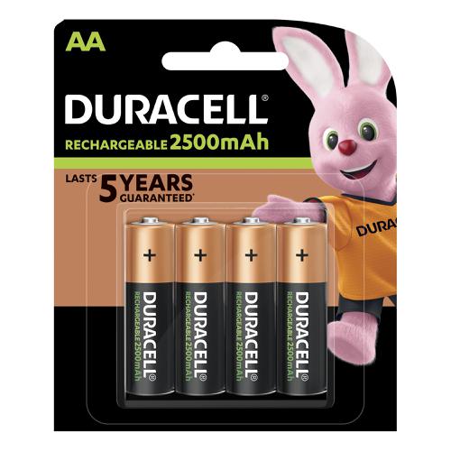 Duracell+Stay+Charged+Battery+Long-life+Rechargeable+2500mAh+AA+Size+1.2V+Ref+81418237+%5BPack+4%5D