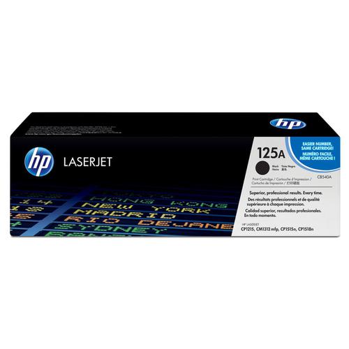 HP 125A Laser Toner Cartridge Page Life 2200pp Black Ref CB540A
