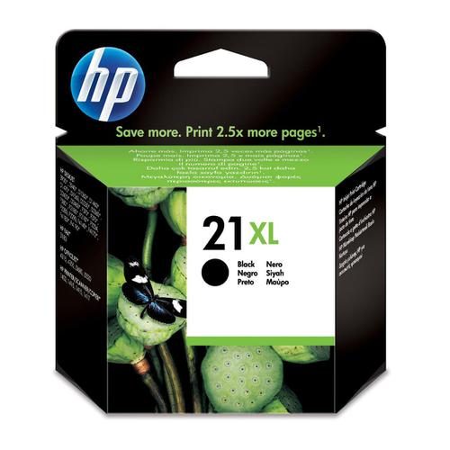 Hewlett+Packard+%5BHP%5D+No.21XL+Inkjet+Cartridge+High+Yield+Page+Life+475pp+12ml+Black+Ref+C9351CE
