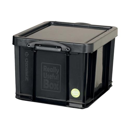 Really+Useful+Storage+Box+Plastic+Recycled+Robust+Stackable+42+Litre+W440xD520xH310mm+Black+Ref+42L
