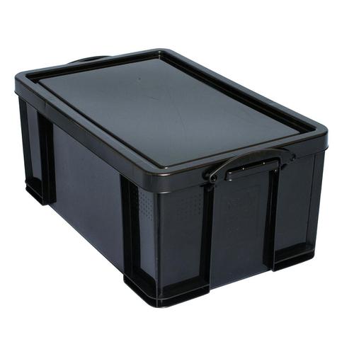 Really+Useful+Storage+Box+Plastic+Recycled+Robust+Stackable+64+Litre+W440xD710xH310mm+Black+Ref+64BK