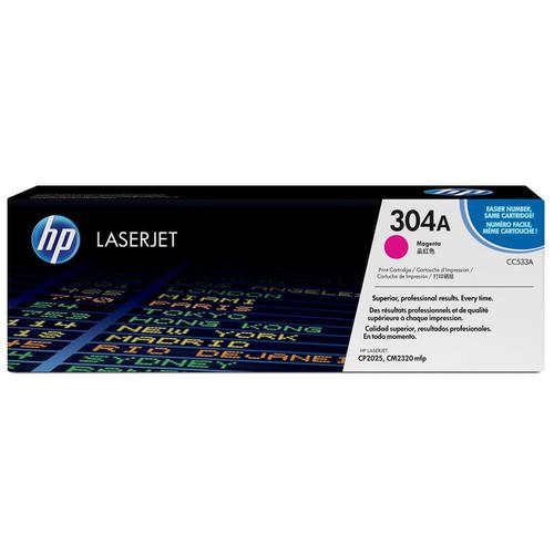 HP+304A+Laser+Toner+Cartridge+Page+Life+2800pp+Magenta+Ref+CC533A