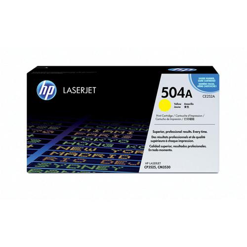 HP+504A+Laser+Toner+Cartridge+Page+Life+7000pp+Yellow+Ref+CE252A