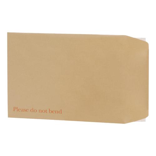 5 Star Office Envelopes Recycled Board Backed Hot Melt Peel & Seal 241x178mm 120gsm Manilla [Pack 125]