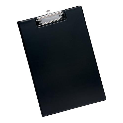 5+Star+Office+Fold-over+Clipboard+with+Front+Pocket+Foolscap+Black