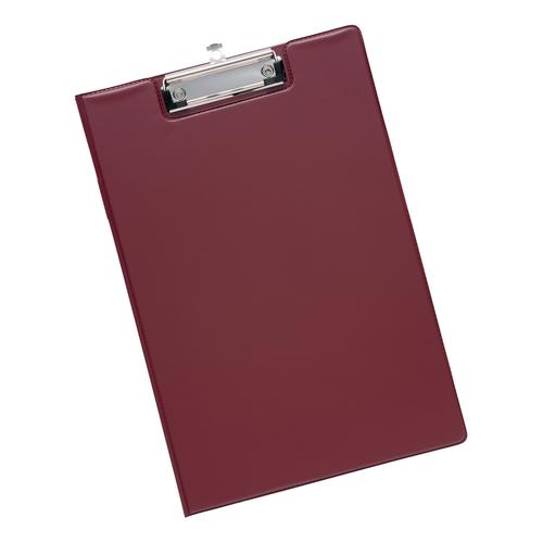 5+Star+Office+Fold-over+Clipboard+with+Front+Pocket+Foolscap+Red