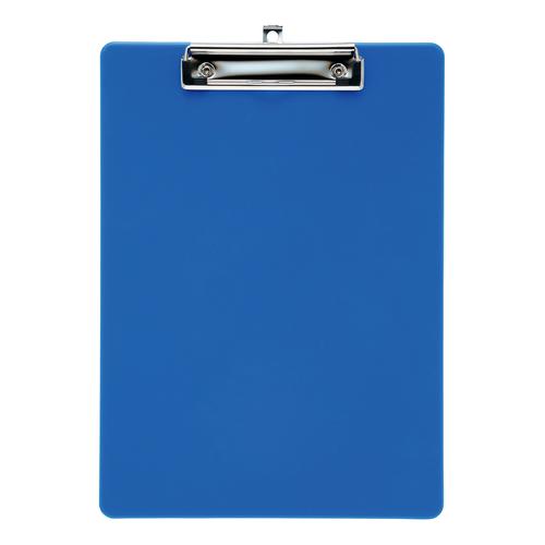 5+Star+Office+Clipboard+Solid+Plastic+Durable+with+Rounded+Corners+A4+Blue