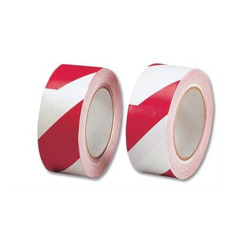 5+Star+Office+Hazard+Tape+Soft+PVC+Internal+Use+Adhesive+50mmx33m+Red+and+White