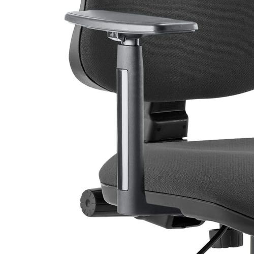 5+Star+Office+Height-adjustable+Chair+Arms+Black