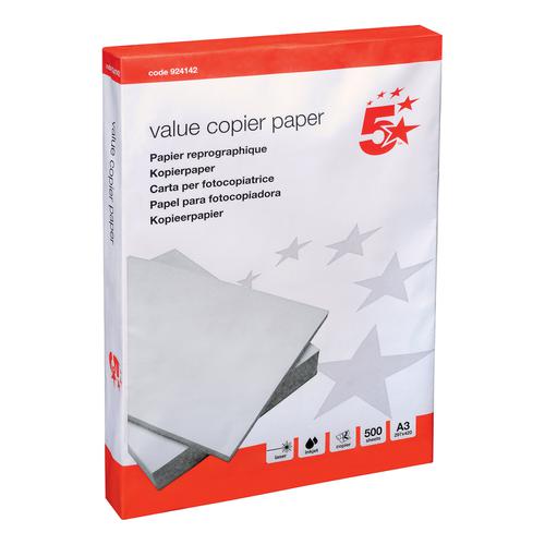 5+Star+Value+Copier+PEFC+Paper+Multifunctional+Ream-Wrapped+80gsm+A3+White+%5B500+Sheets%5D