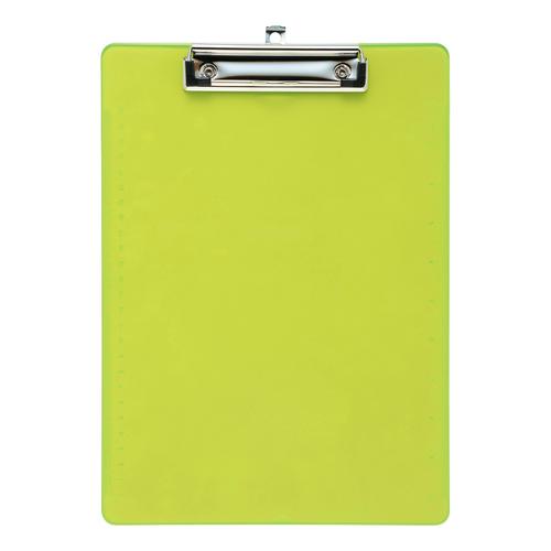 5+Star+Office+Clipboard+Solid+Plastic+Durable+with+Rounded+Corners+A4+Green