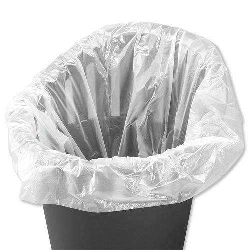5 Star Facilities Swing Bin Liners Light Duty 40 Litre Capacity W310/505xH710mm White [Pack 1000]