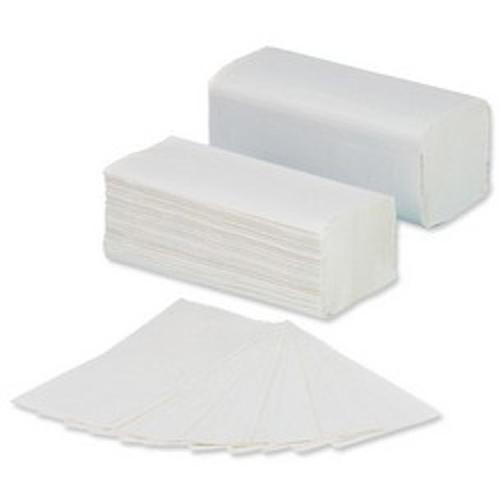 5+Star+Facilities+Hand+Towel+V-Fold+Two-ply+Recycled+Size+250x210mm+200+Towels+Per+Sleeve+White+%5BPack+16%5D