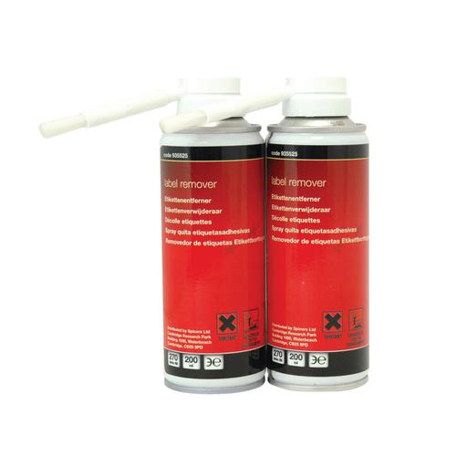 5 Star Office Label Remover with Brush 200ml [Pack 2]