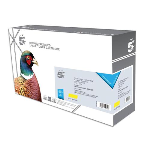 5 Star Office Remanufactured Laser Toner Cartridge Page Life 6000pp Yellow [HP 507A CE402A Alternative]