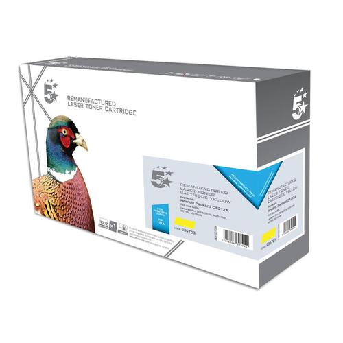 5 Star Office Remanufactured Laser Toner Cartridge Page Life 1800pp Yellow [HP 131A CF212A Alternative]
