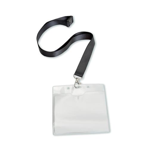 5+Star+Office+PVC+Name+Badge+with+Textile+Lanyard+110x90mm+%5BPack+10%5D
