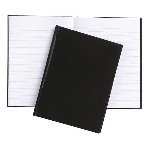 5 Star Office Notebook Casebound 70gsm Ruled 192pp A6 Black [Pack 10]
