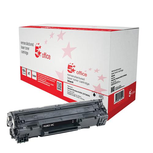 5+Star+Office+Remanufactured+Laser+Toner+Cart+HY+Page+Life+2200pp+Black+%5BHP+83X+CF283X+HY+Alternative%5D