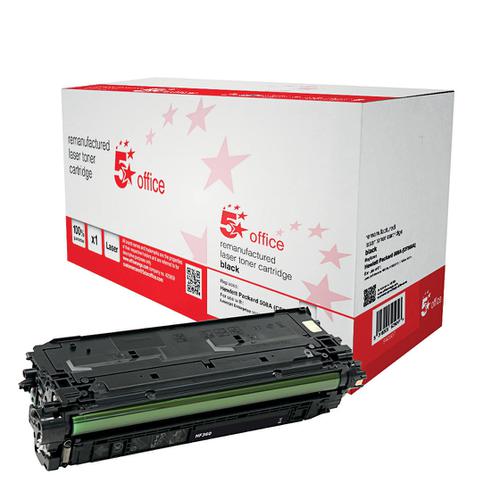 5+Star+Office+Remanufactured+Laser+Toner+Cartridge+Page+Life+6000pp+Black+%5BHP+508A+CF360A+Alternative%5D