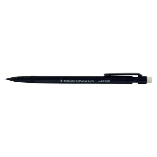 5+Star+Office+Mechanical+Pencil+Retractable+Disposable+with+0.7mm+Lead+Black+Barrel+%5BPack+10%5D