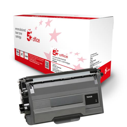 5+Star+Office+Remanufactured+Toner+Cartridge+Page+Life+Black+3000pp+%5BBrother+TN3430+Alternative%5D