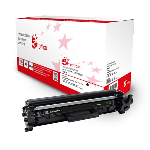 5+Star+Office+Remanufactured+Toner+Cartridge+Page+Life+Black+1600pp+%5BHP+17A+CF217A+Alternative%5D
