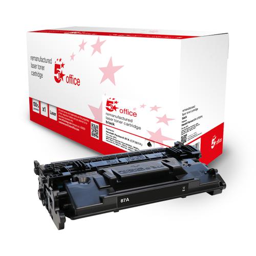5+Star+Office+Remanufactured+Toner+Cartridge+Page+Life+Black+9000pp+%5BHP+87A+CF287A+Alternative%5D
