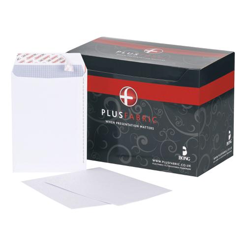 Plus+Fabric+Envelopes+PEFC+Pocket+Peel+%26+Seal+120gsm+C5+229x162mm+White+Ref+B26139+%5BPack+500%5D