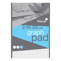 SILVINE A4 GRAPHPAD 2/10/20MM 90GSM PK10