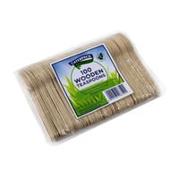 Natural Birchwood Biodegradable Teaspoon [Pack 100]