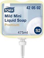 TORK MILD MINI LIQUID SOAP 475ML PK8