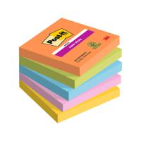 Post-it?? Super Sticky Notes, Boost Colour Collection, 76 mm x 76 mm, 90 Sheets/Pad, 5 Pads/Pack