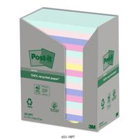 POST-IT RECYCLE NOTE ASS76X127 PK=16PADS