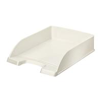 LEITZ WOW LETTER TRAY STACKABLE PEARL W