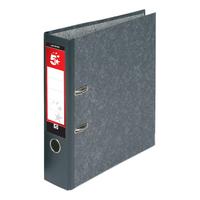 5 Star Office Lever Arch File 70mm Foolscap Cloudy Grey [Pack 10]