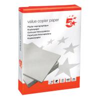 5 Star Value Copier Paper Ream-Wrapped A4 White [5RM x 500 Sheets]
