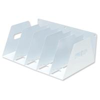 LEVER ARCH FILING RACK METAL WHITE