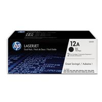 HP 12A TONER CART BLACK PK2 Q2612AD