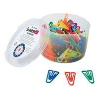Laurel Paperclips Plastic Non-Magnetising 25mm Assorted Colours Ref 126011399 [Pack 500]