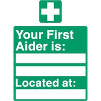 YOUR FIRST AIDER IS LOCATED AT SP049SAV