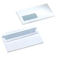 5 Star Office Envelopes PEFC Wallet Self Seal Window 90gsm DL 220x110mm White [Pack 500]