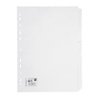 5STAR A4 10-PART WHITE SUBJECT DIVIDERS