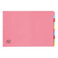 5 STAR A3 OBLNG 10-PART SUBJECT DIVIDERS