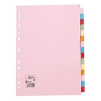 5 STAR A4 15-PART SUBJECT DIVIDERS PK10