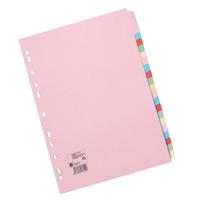5 STAR A4 20-PART SUBJECT DIVIDERS PK10